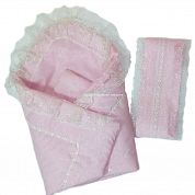 "МоёДитё" одеяло нарядное розовое 133 (лето) "Вербена"